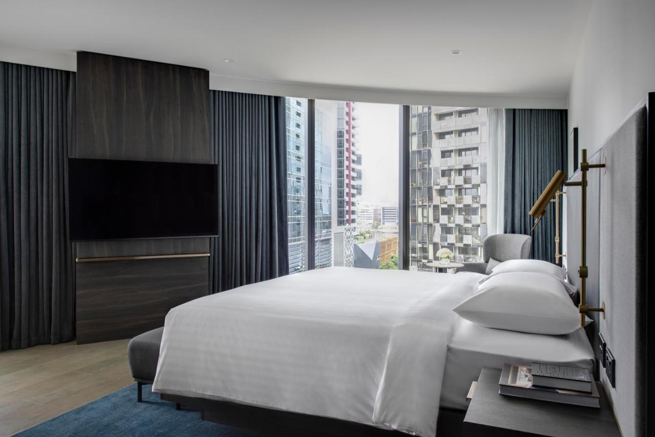 墨尔本港区万豪酒店 外观 照片 A bedroom at the hotel