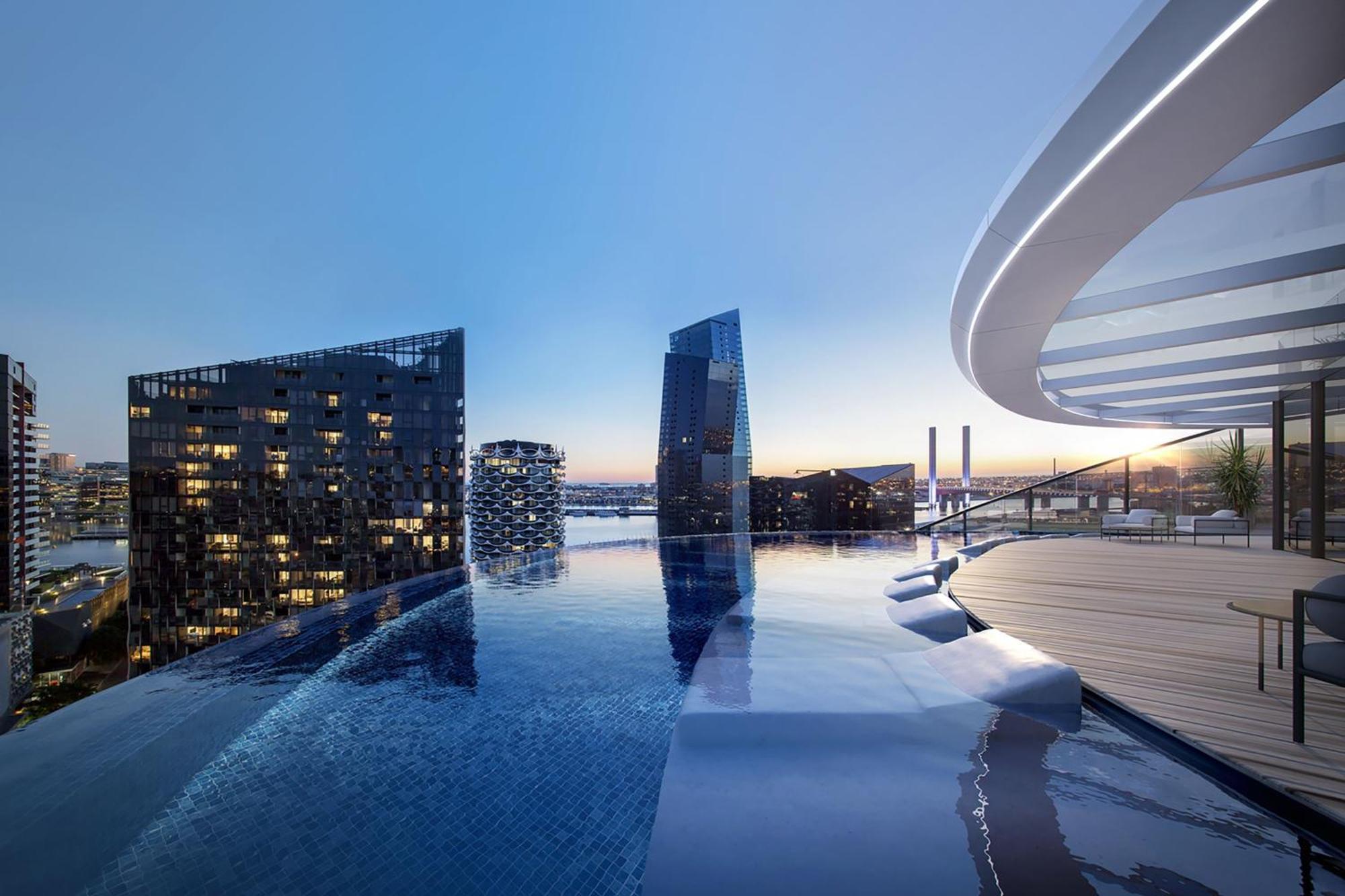 墨尔本港区万豪酒店 外观 照片 Skyline pool