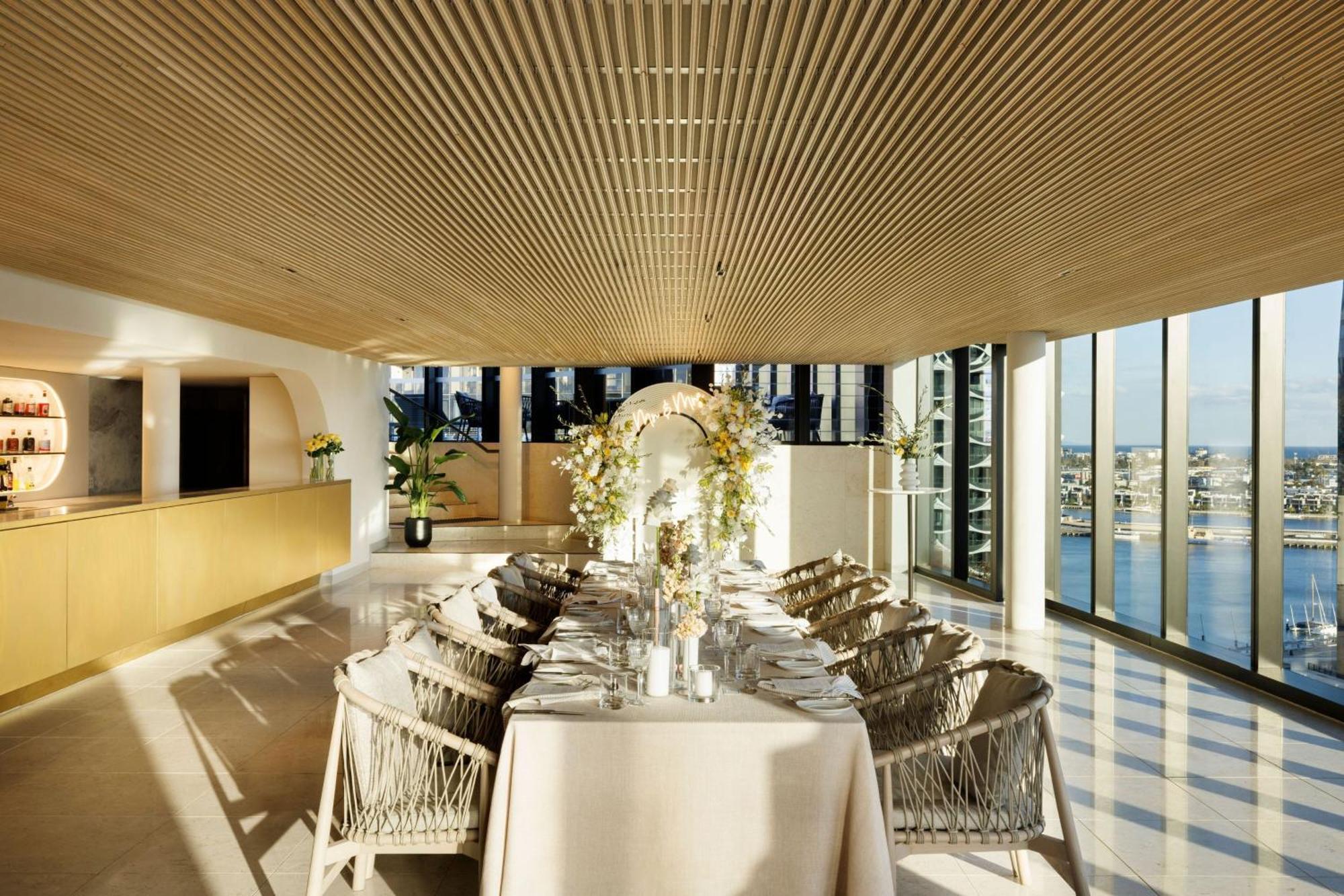 墨尔本港区万豪酒店 外观 照片 The Sky Bar